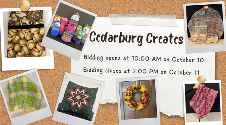 image for Cedarburg Creates: Handmade Craft Auction by CPL Needle Arts Club